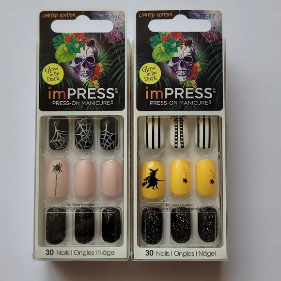 2 imPRESS Halloween Press On Nails New - Picture 1 of 5